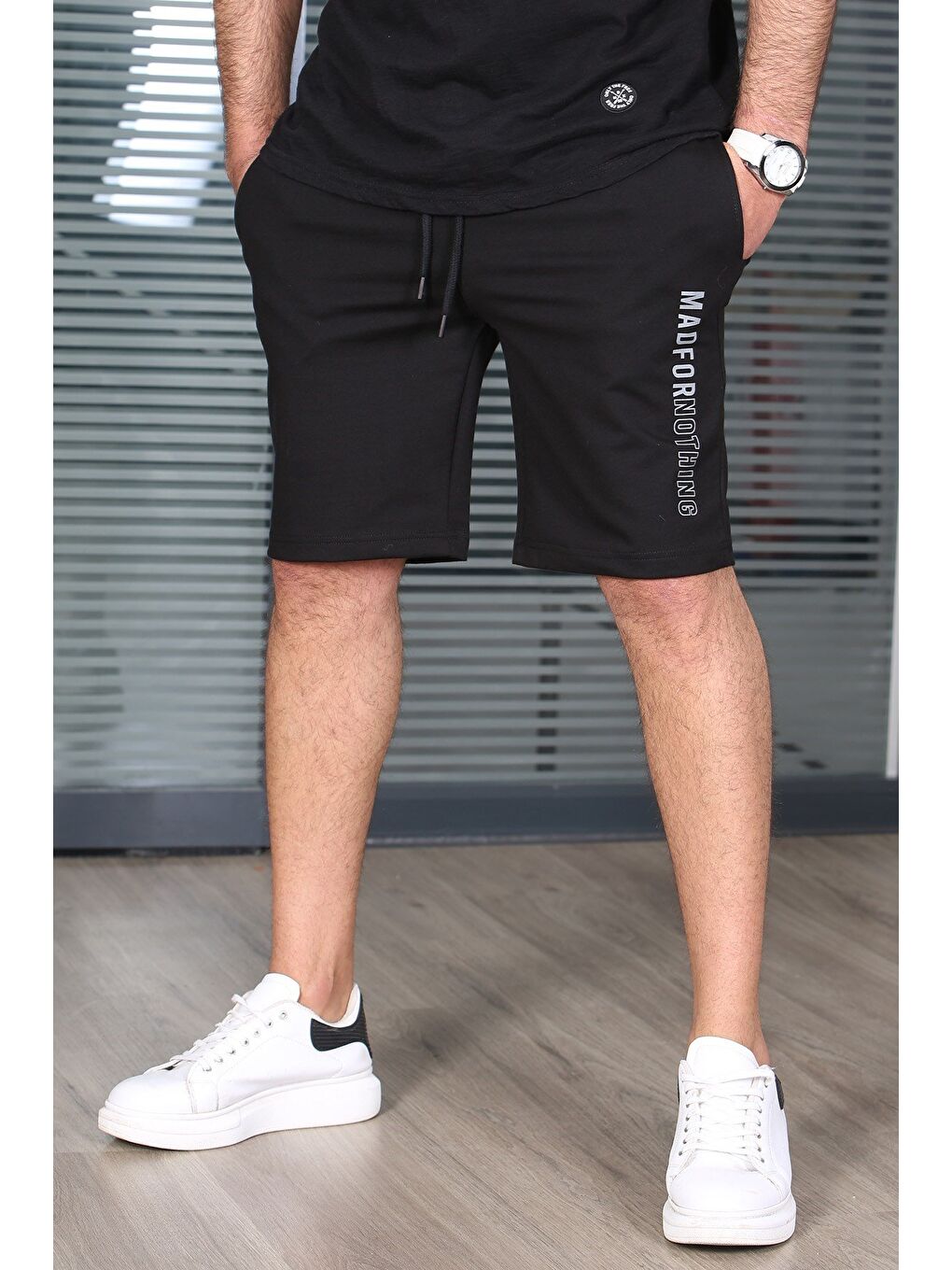 Siyah Kapri Şort 5403-5