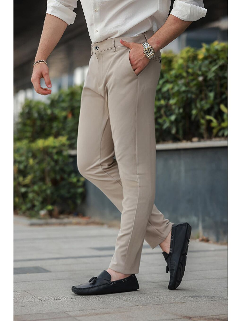 Bej Basic Erkek Pantolon E6576