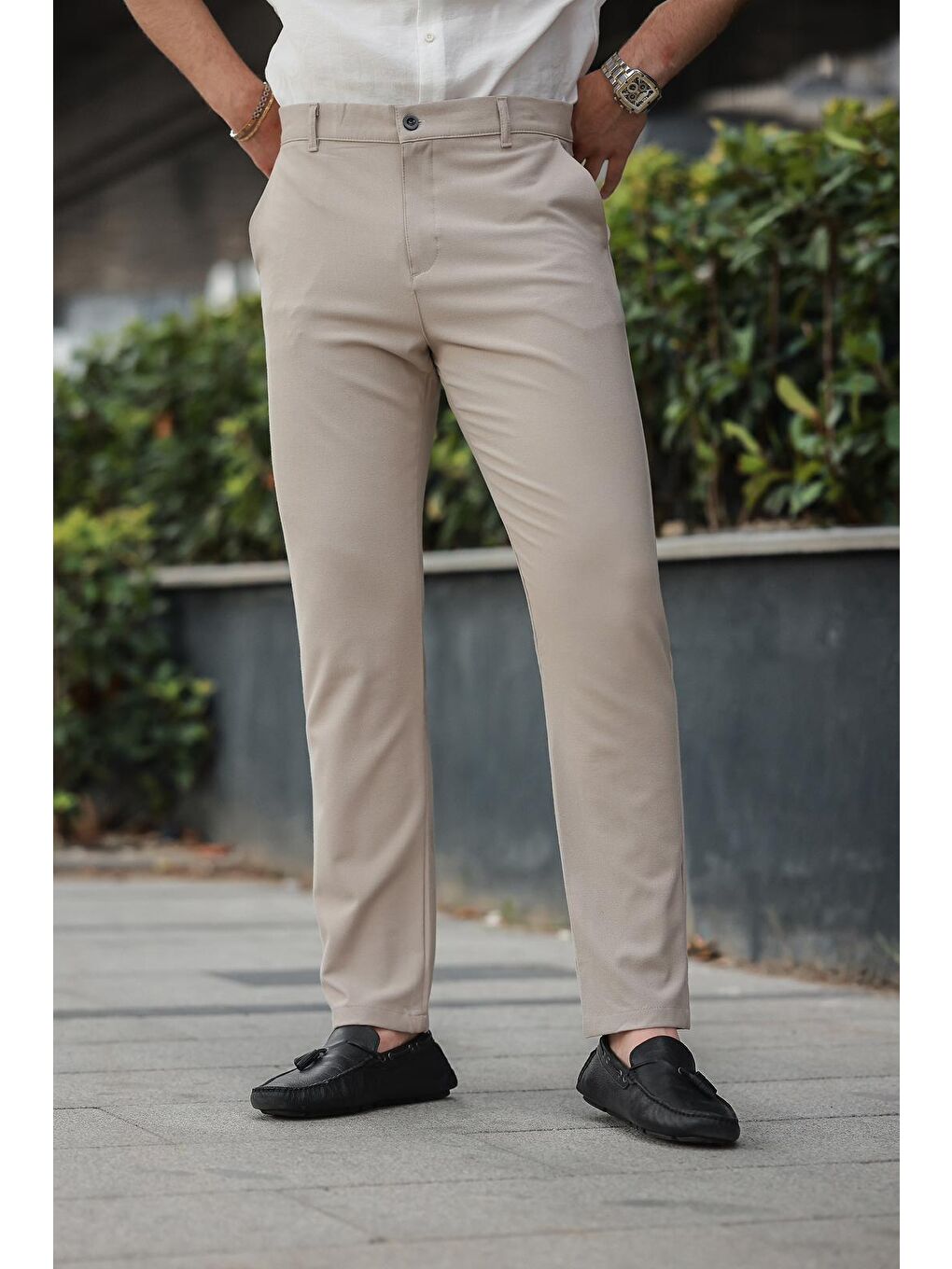 Bej Basic Erkek Pantolon E6576-1