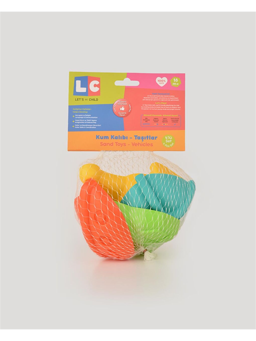 Oyuncak Taşıtlar Kum Kalıbı - 4'Lü-3