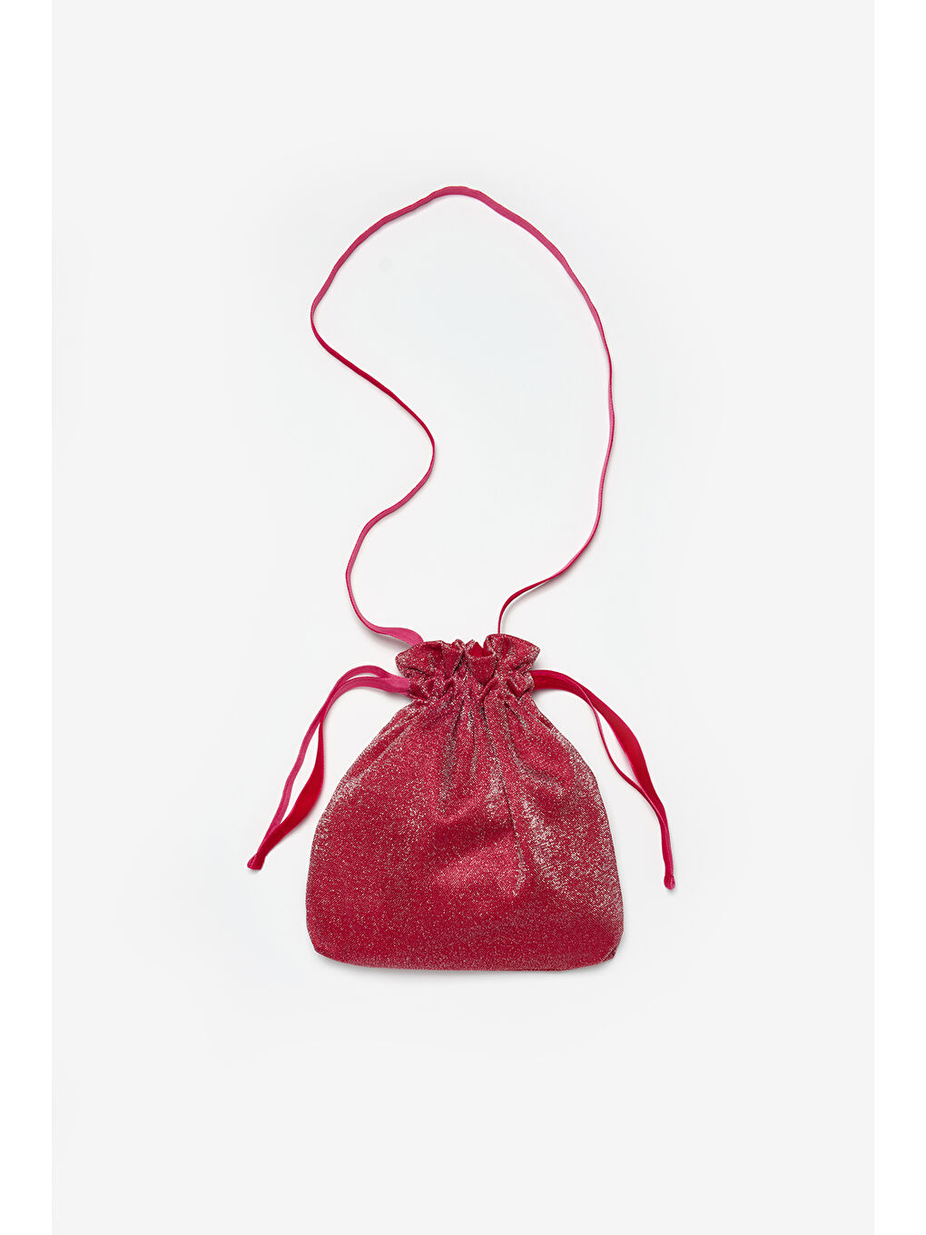 Kırmızı Simli Kız Çocuk Çanta