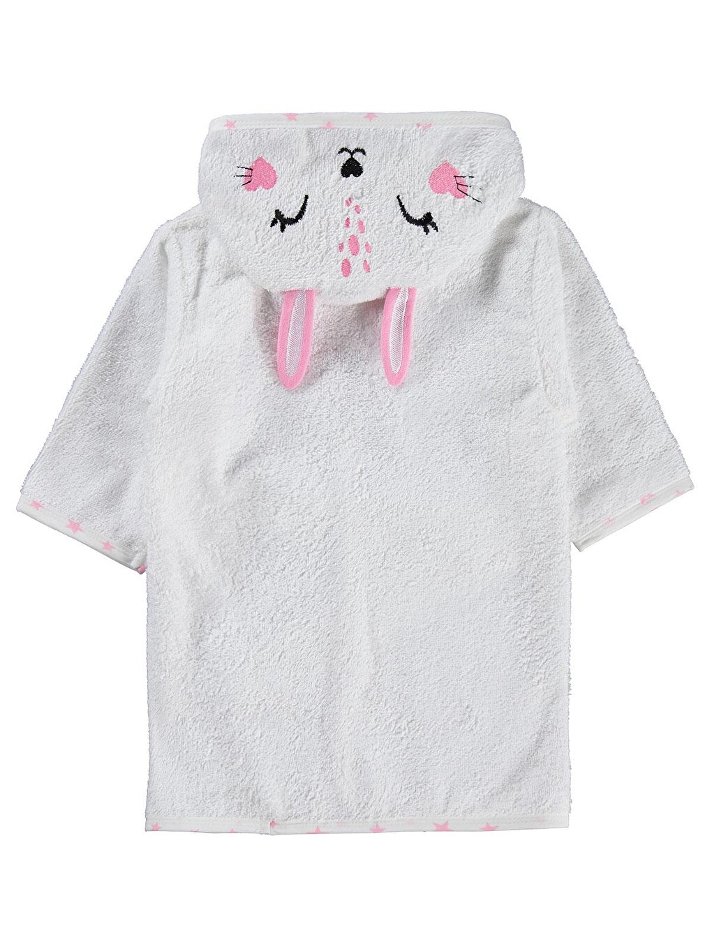 Baby Tavşan Nakışlı Bornoz - Ekru-1