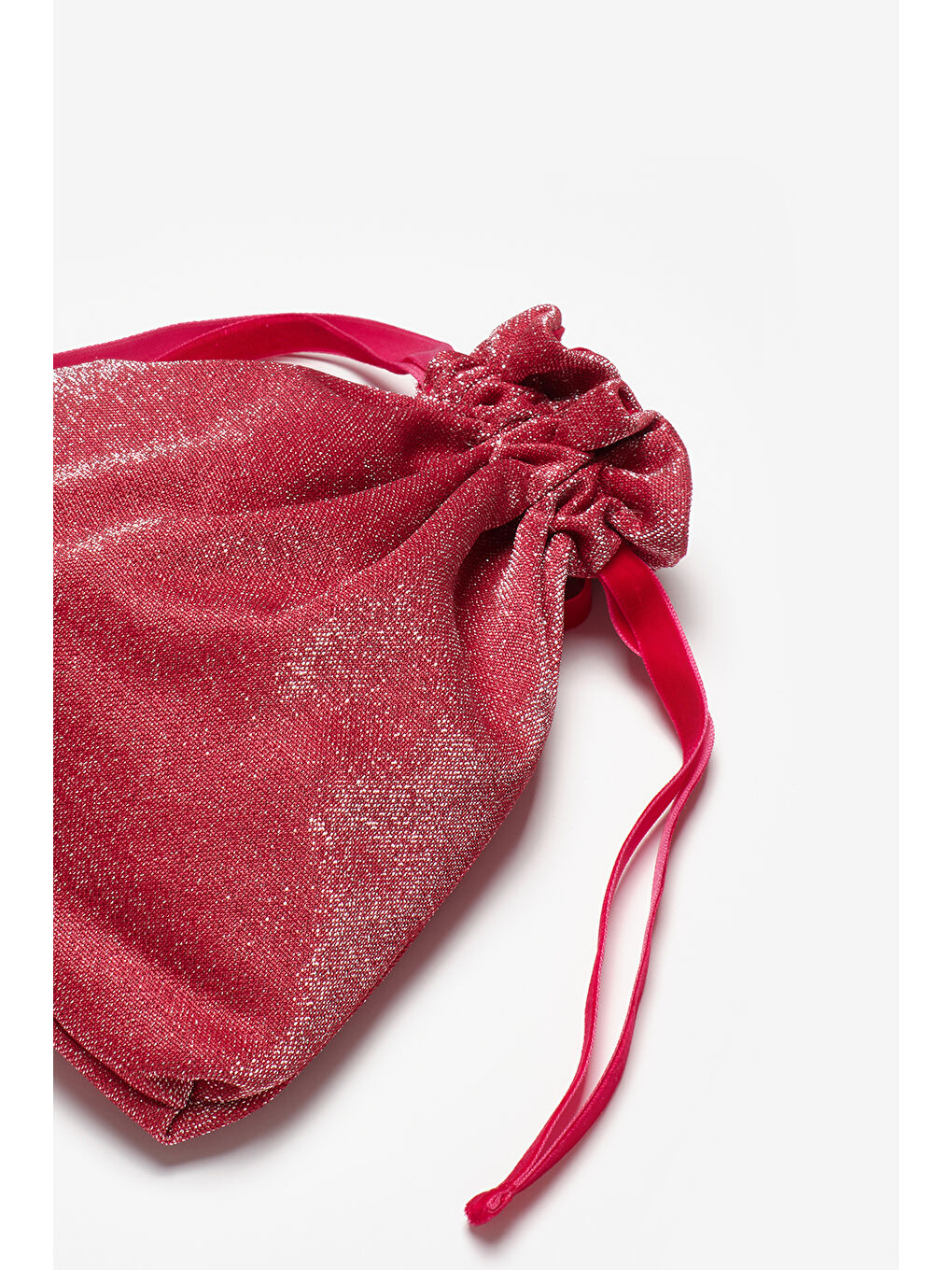 Kırmızı Simli Kız Çocuk Çanta-1