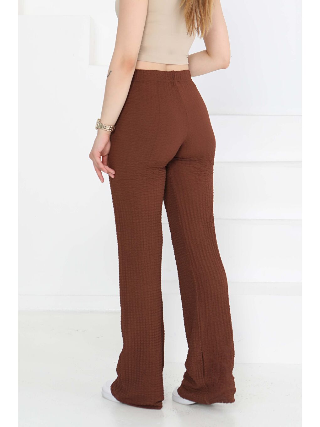 Kahverengi Salaş Pantolon Kahve - 27276-4