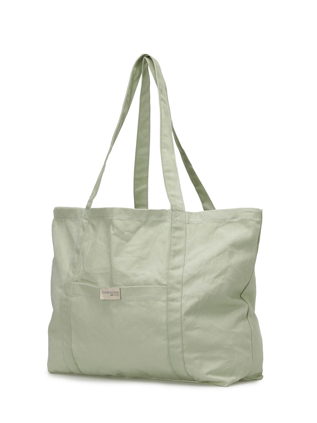 Yeşil BEZ SHOPPER 4FX Mint Kadın Omuz Çantası-1