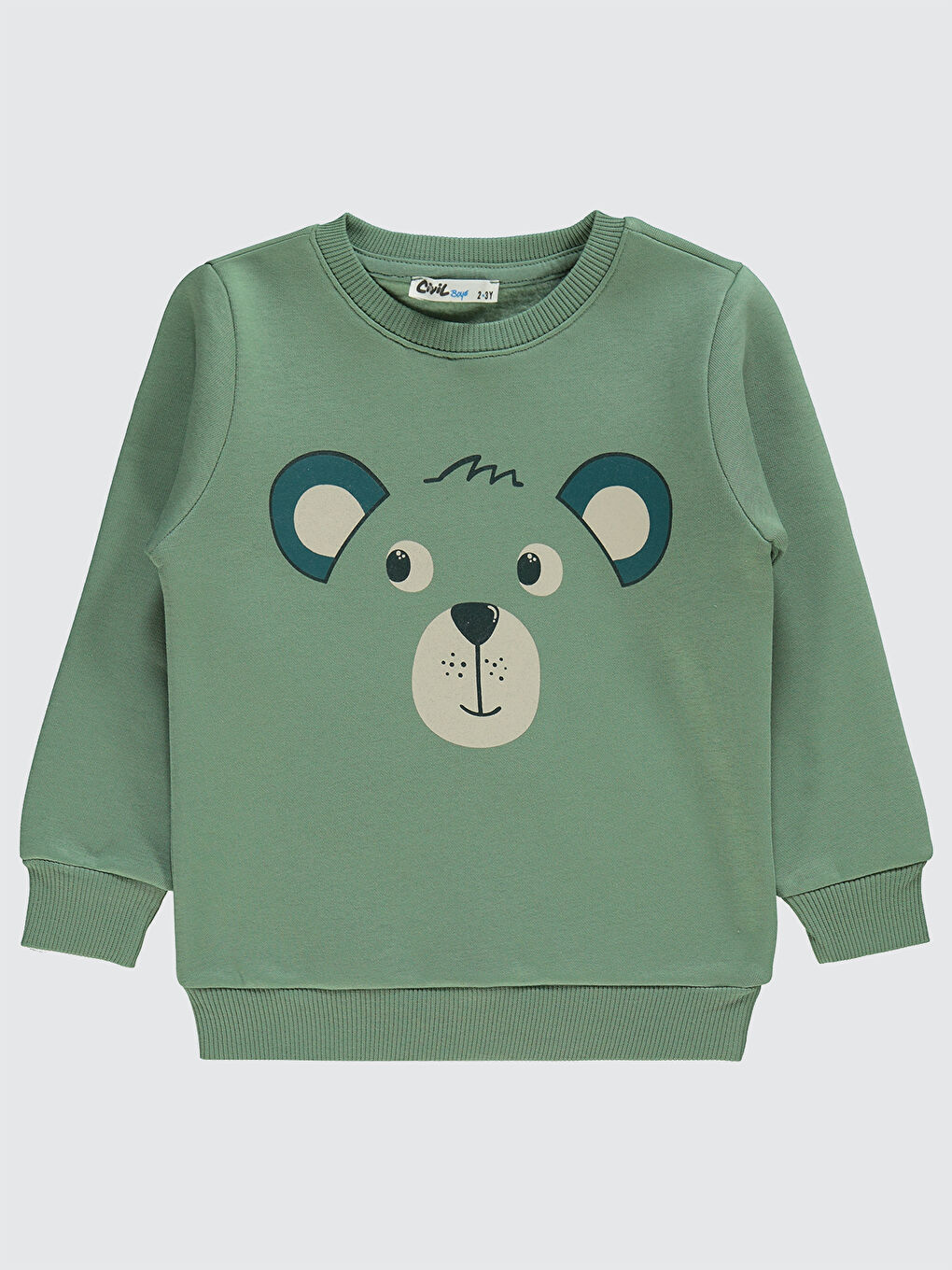 Civil Boys Erkek Çocuk Sweatshirt 2-5 Yaş Haki