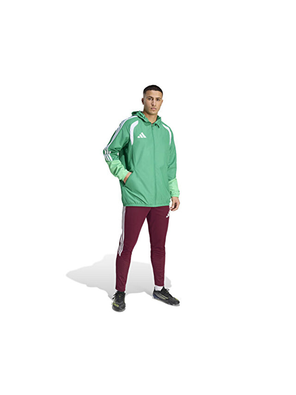 Tiro26c Aw Jkt Erkek Futbol Antrenman Yağmurluk Kb0136 Yeşil-2