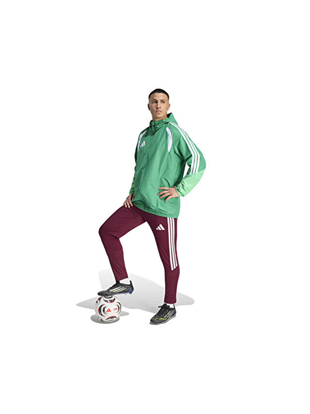 Tiro26c Aw Jkt Erkek Futbol Antrenman Yağmurluk Kb0136 Yeşil-5