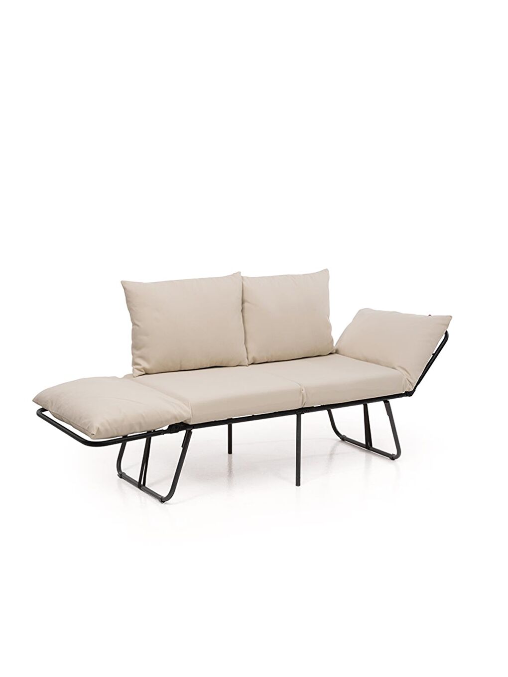 Viper İkili Katlanır Su Geçirmez Bahçe Koltuğu - Bej-3