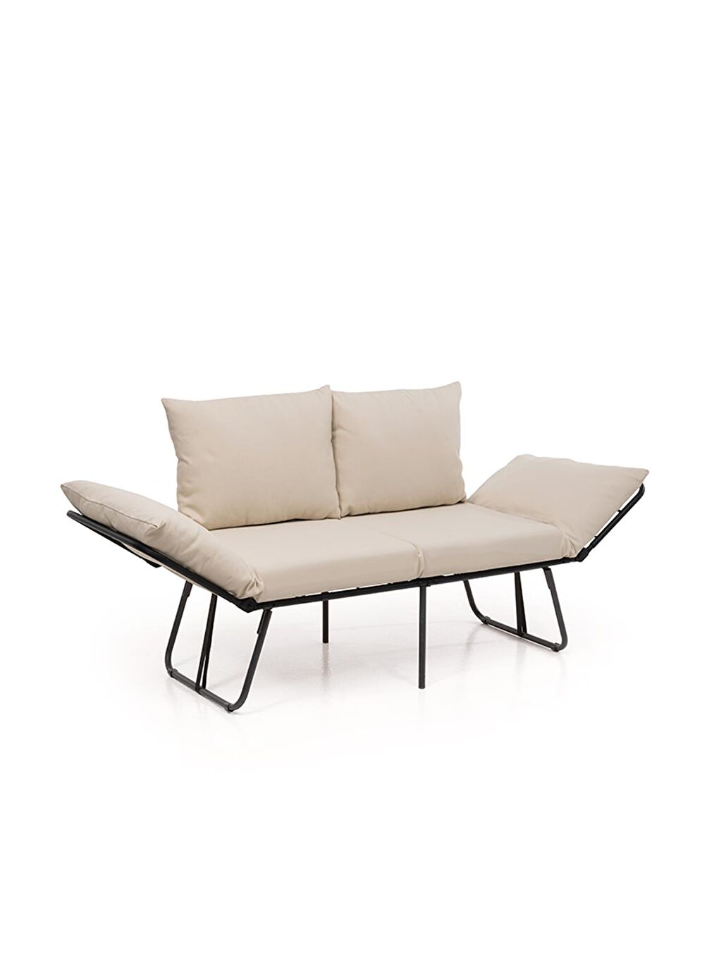 Viper İkili Katlanır Su Geçirmez Bahçe Koltuğu - Bej-4