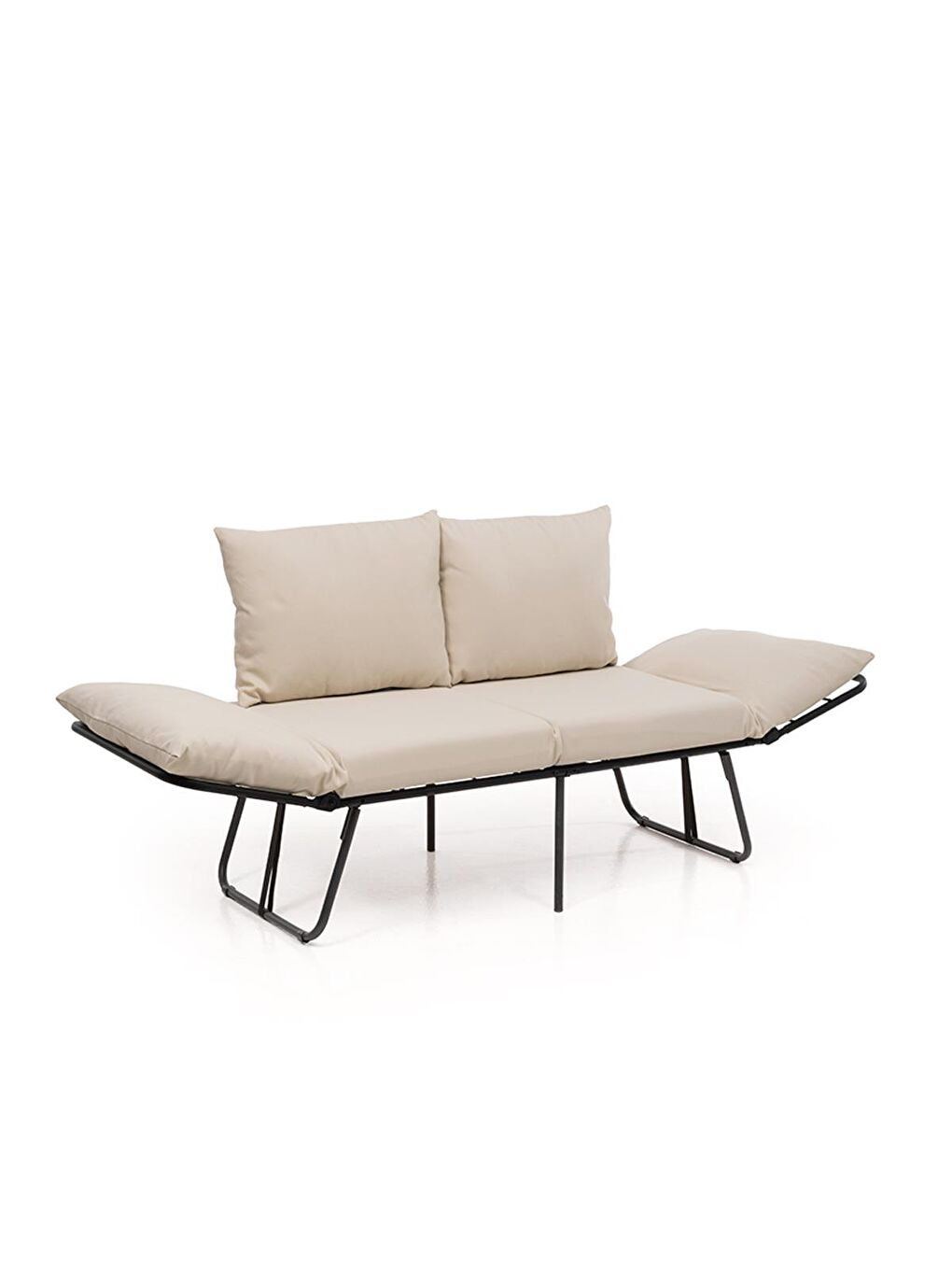 Viper İkili Katlanır Su Geçirmez Bahçe Koltuğu - Bej-5