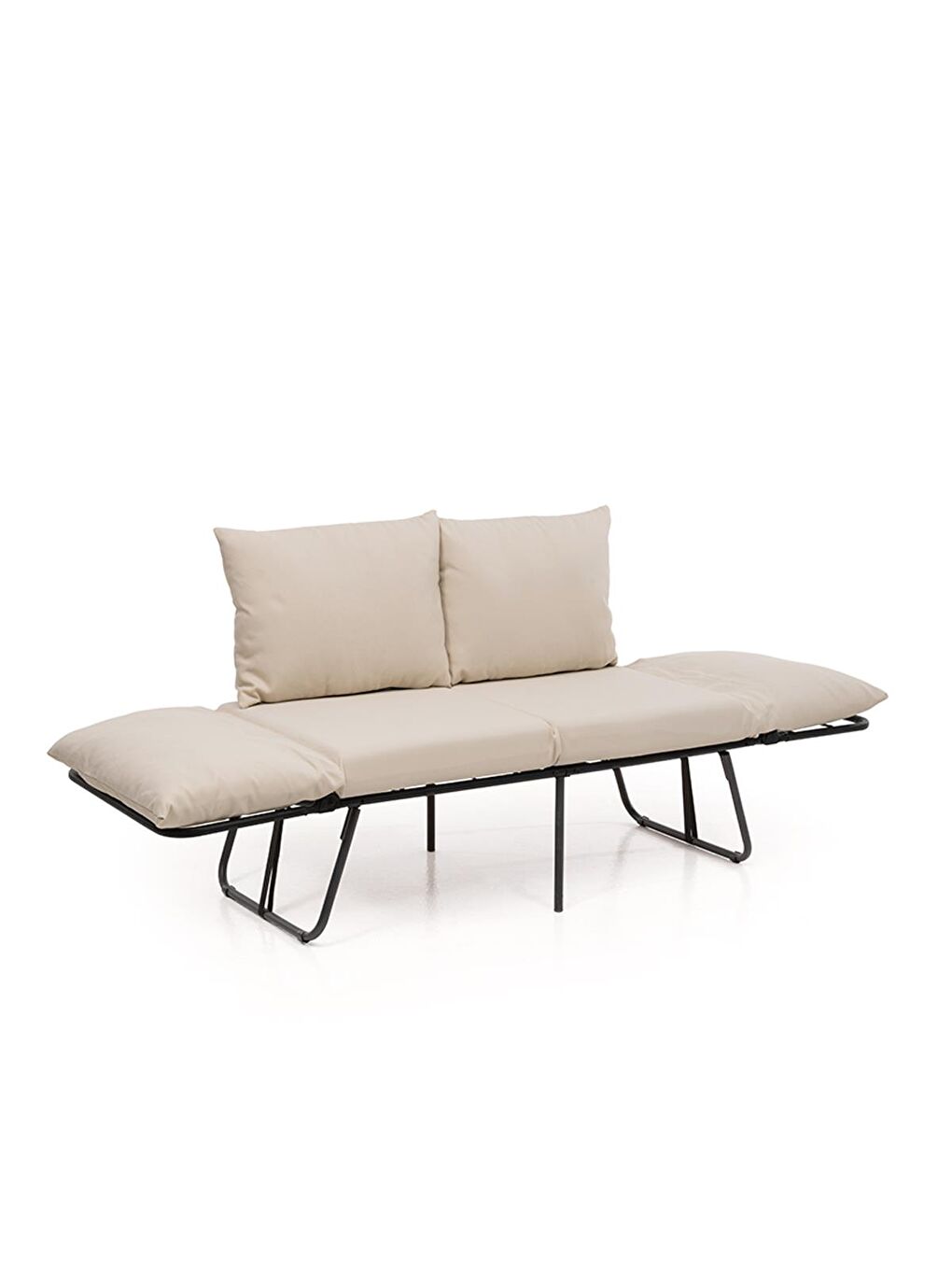 Viper İkili Katlanır Su Geçirmez Bahçe Koltuğu - Bej-6