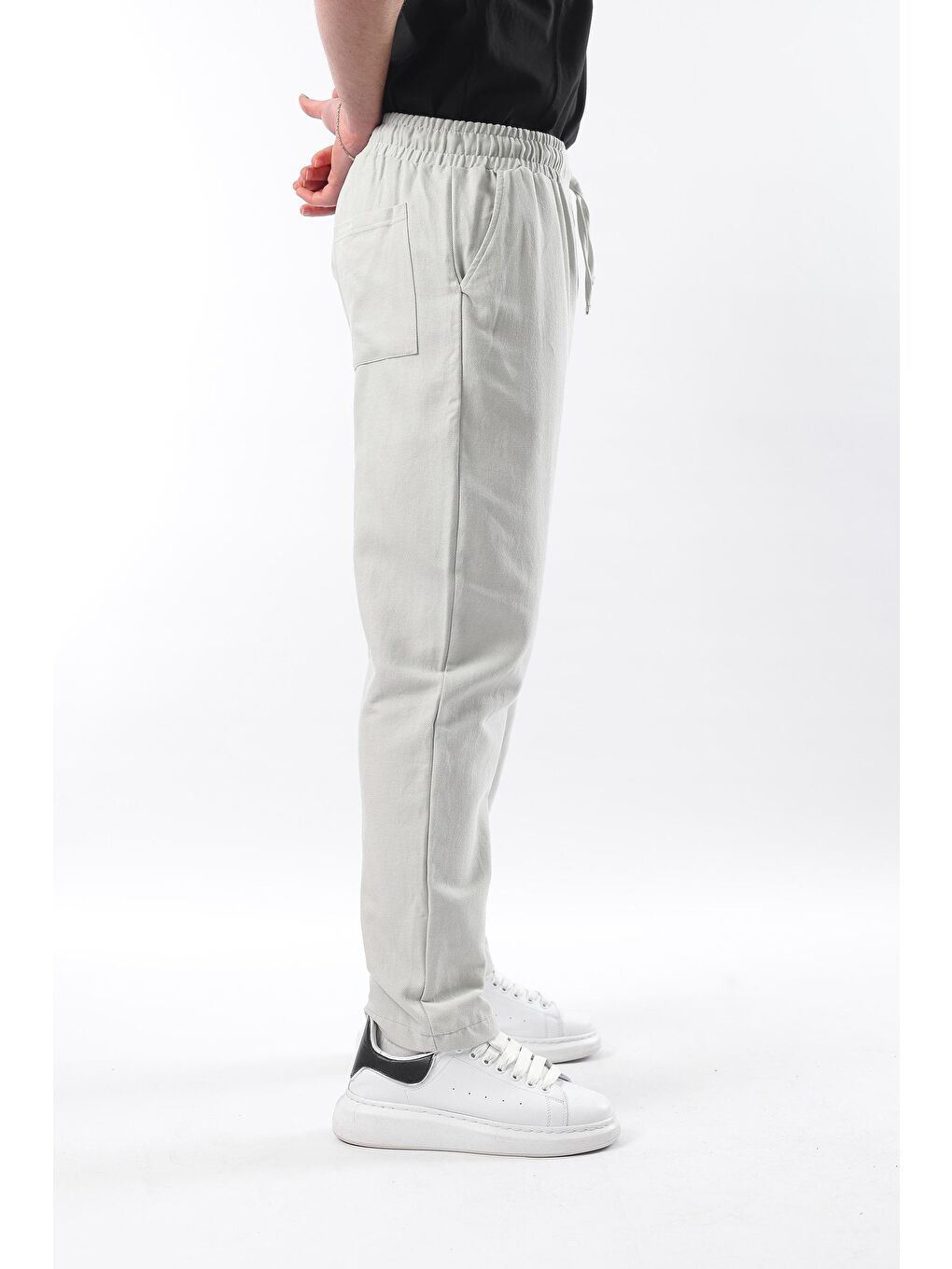 Mint Yeşili Fit Kesim Erkek %100 Pamuk Pantolon E6558-1