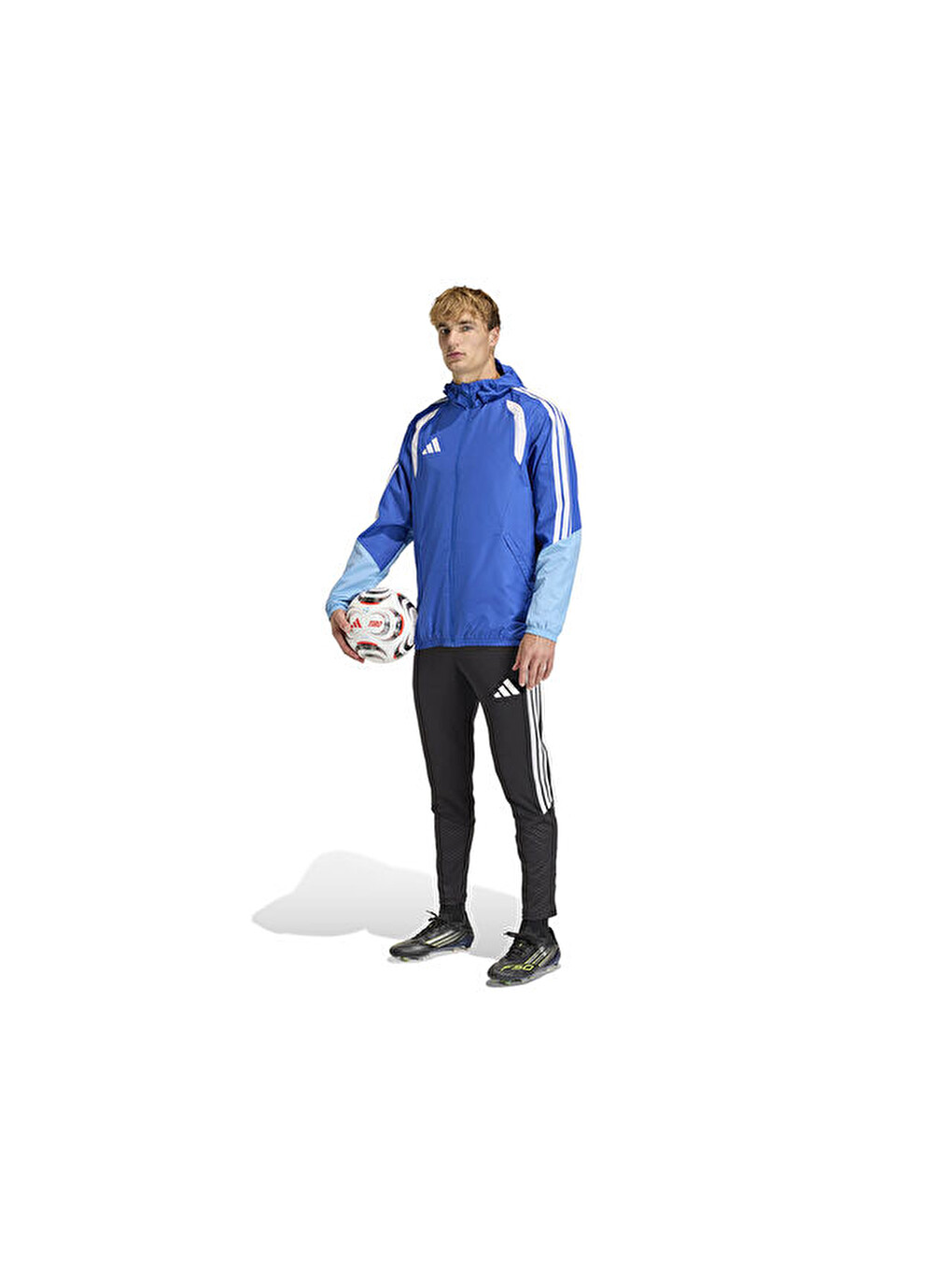 Tiro26c Aw Jkt Erkek Futbol Antrenman Yağmurluk Kb0135 Mavi-5