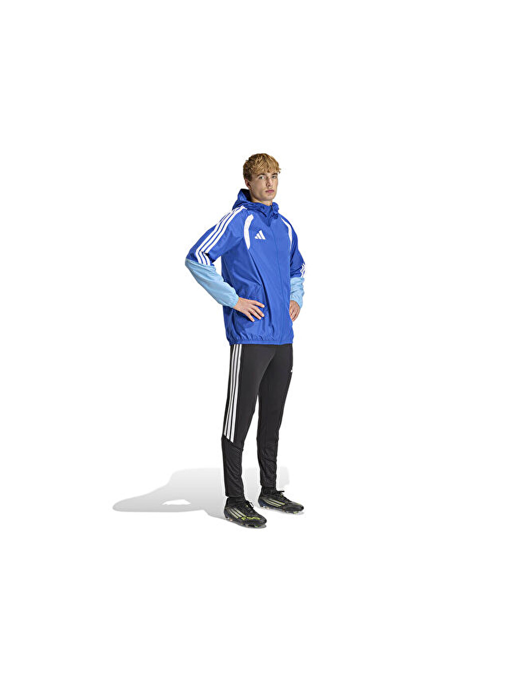 Tiro26c Aw Jkt Erkek Futbol Antrenman Yağmurluk Kb0135 Mavi-6