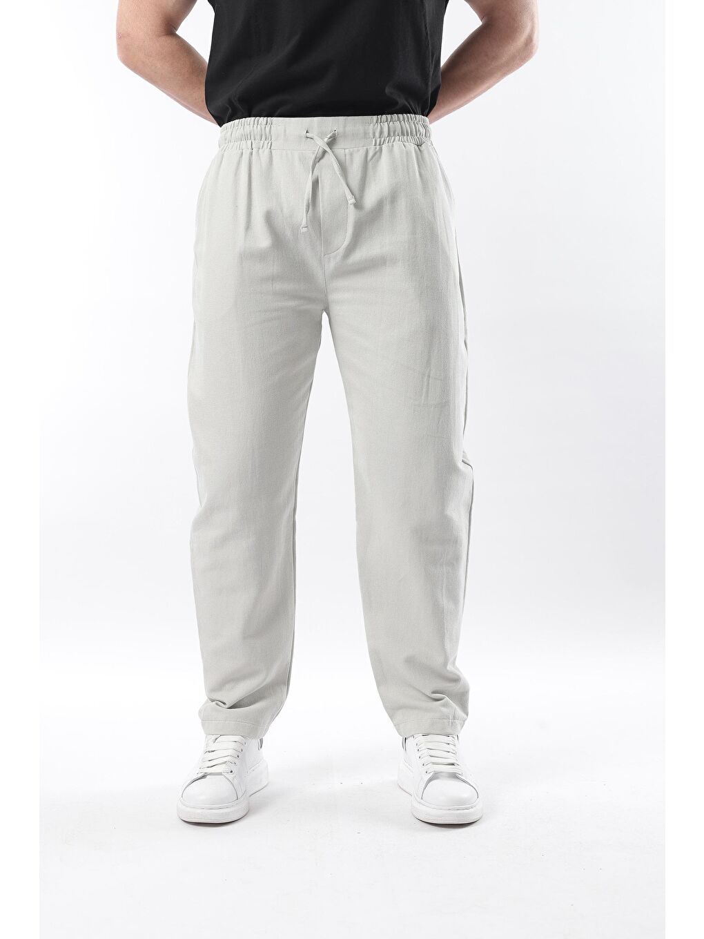 Mint Yeşili Fit Kesim Erkek %100 Pamuk Pantolon E6558-3