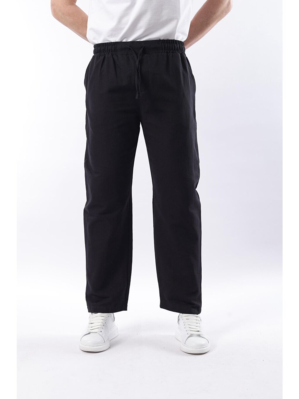 Siyah Fit Kesim Erkek Pantolon E6558-2