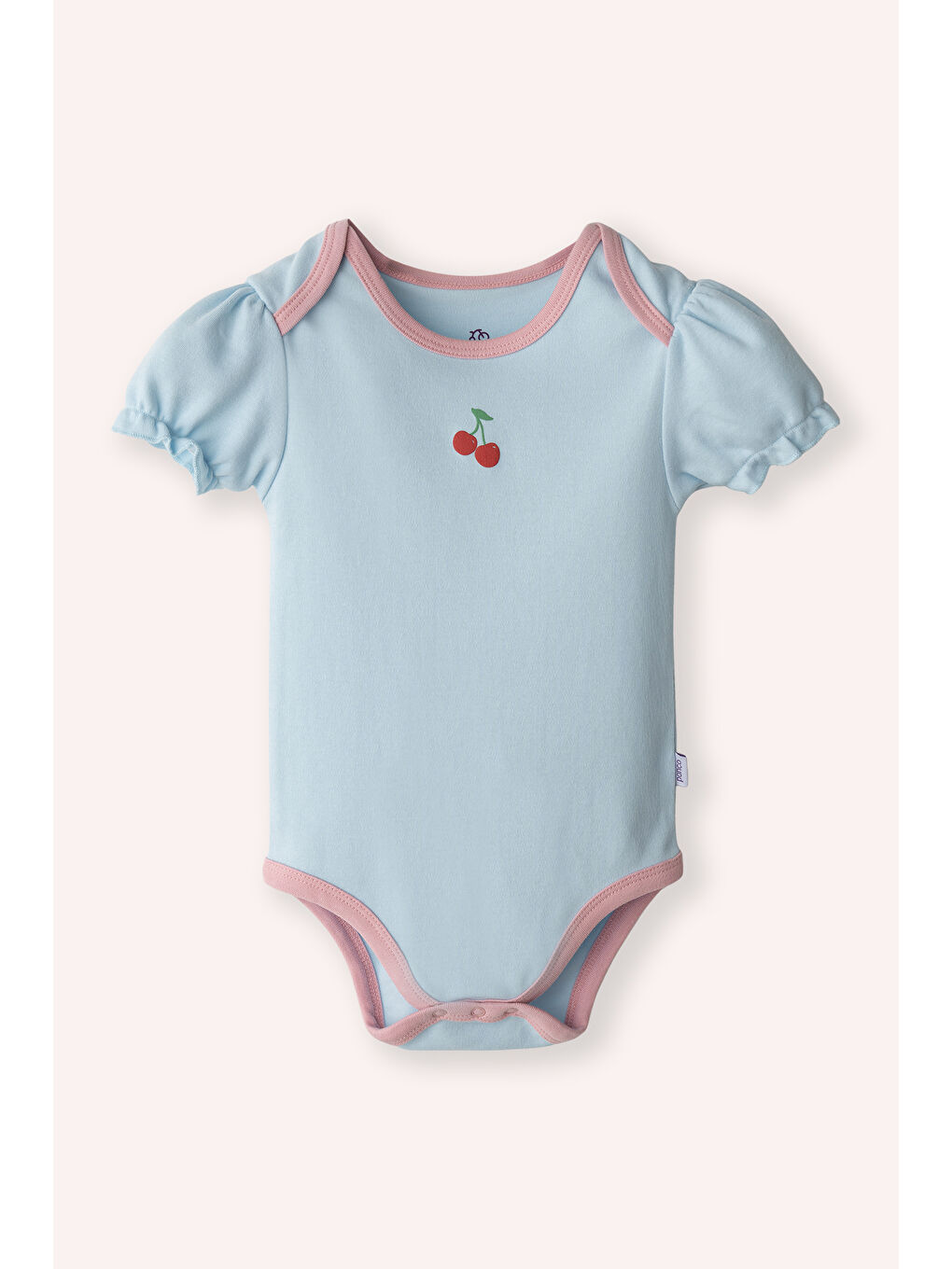 Yenidoğan Kiraz Baskılı Mavi Body