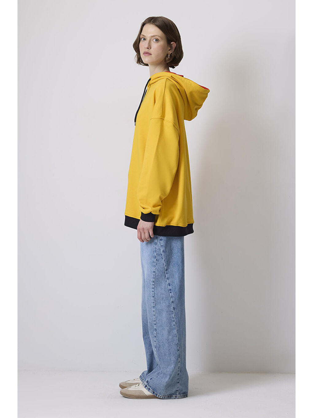 Turuncu Oversıze Sweatshırt-2