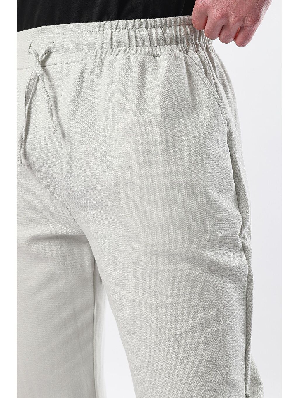 Mint Yeşili Fit Kesim Erkek %100 Pamuk Pantolon E6558-4