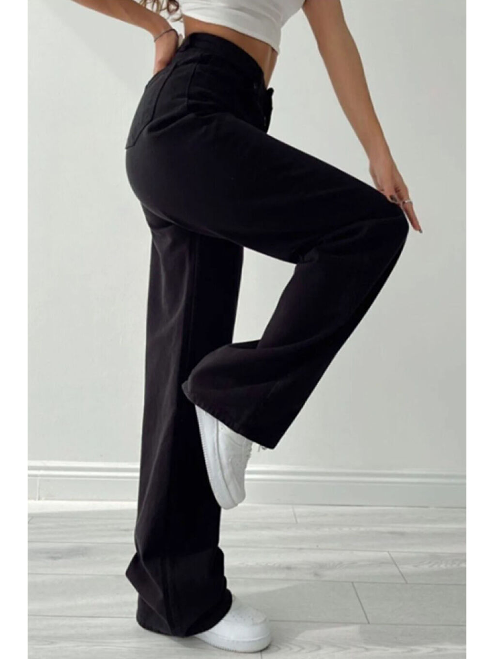 Palazzo Jean Pantolon Siyah   26615-1