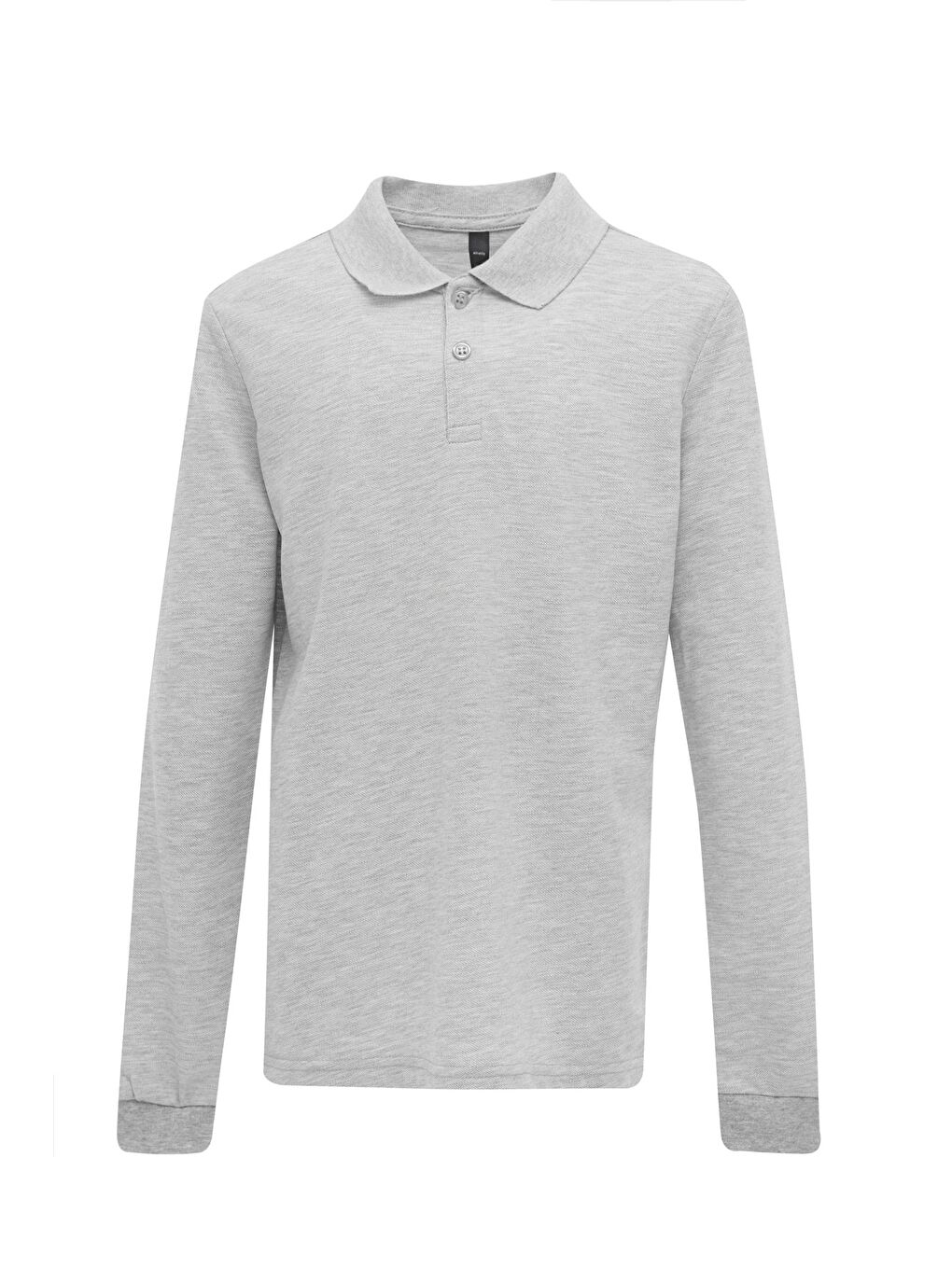 Gri KU 15YOKO KDS05 5PR GRI MELANJ Unisex Çocuk Uzun Kol T-Shirt