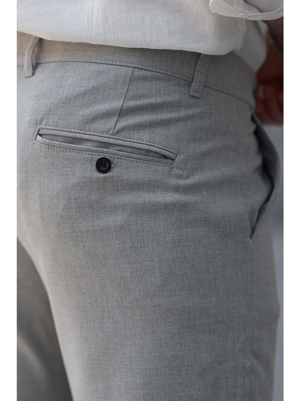 Gri Basic Erkek Pantolon E6576-4