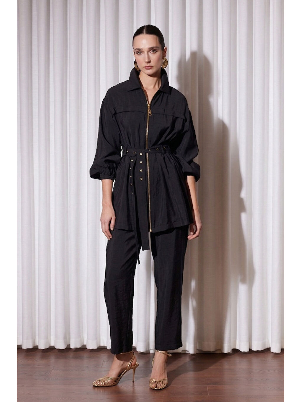 Nakışlı Kemerli Takım 5283 Siyah-2