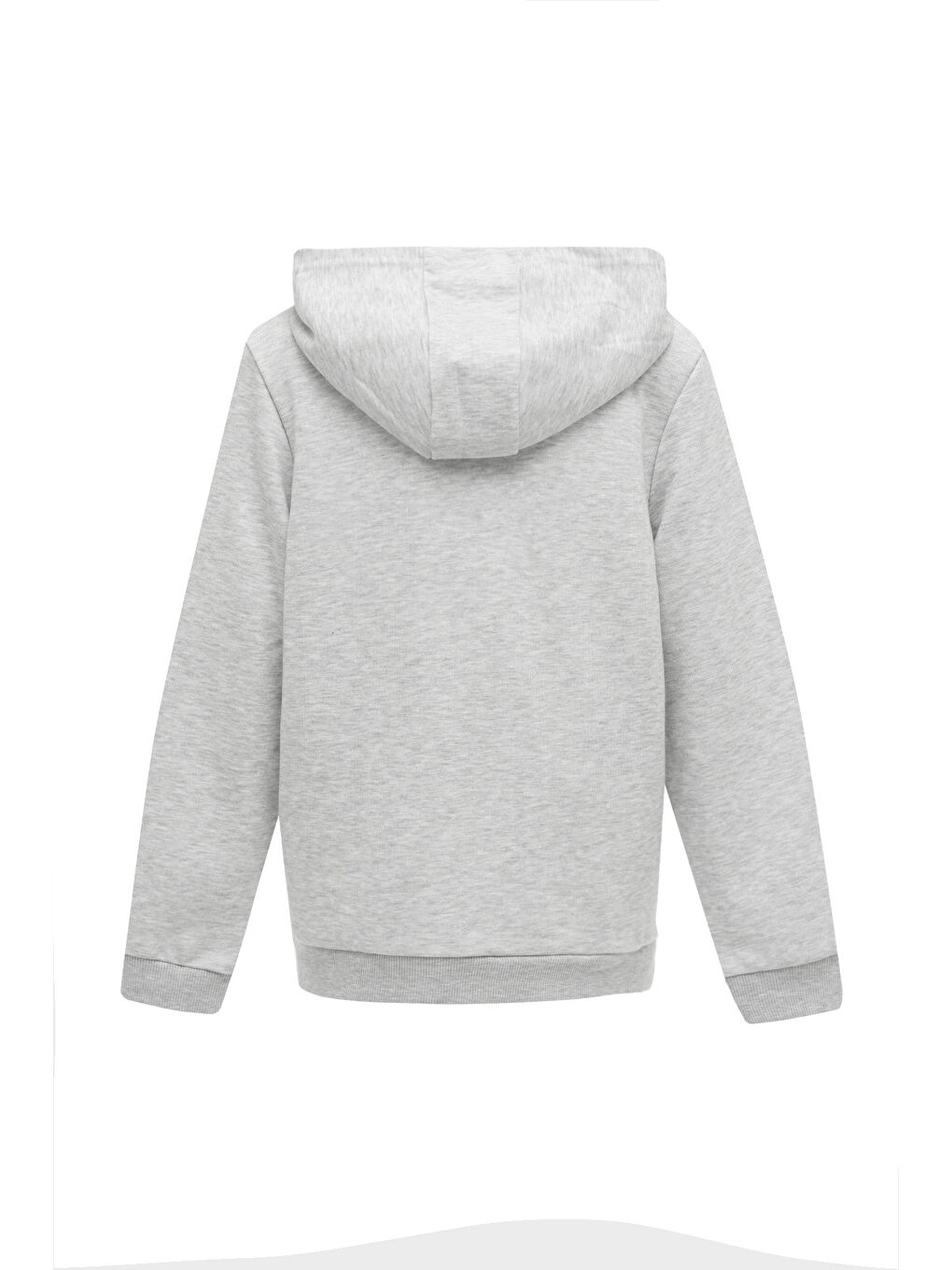 Gri KU 18SHAY KDS01 5PR GRI MELANJ Unisex Çocuk Fermuarlı Sweatshirt-1