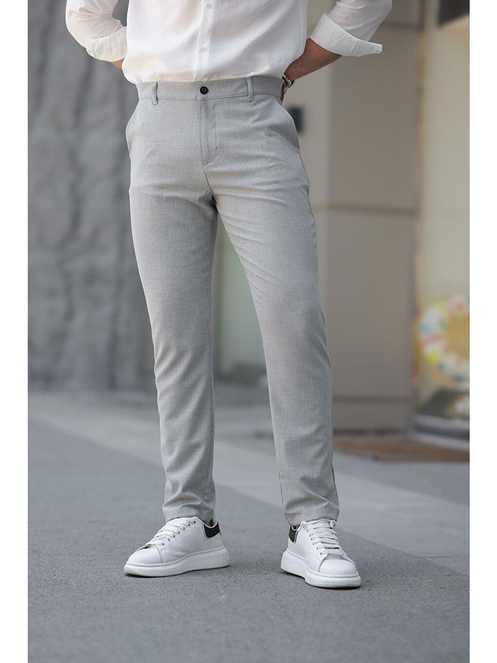 Gri Basic Erkek Pantolon E6576-6