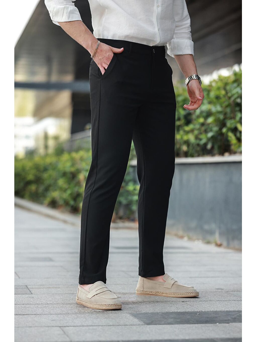 Siyah Basic Erkek Pantolon E6576-2