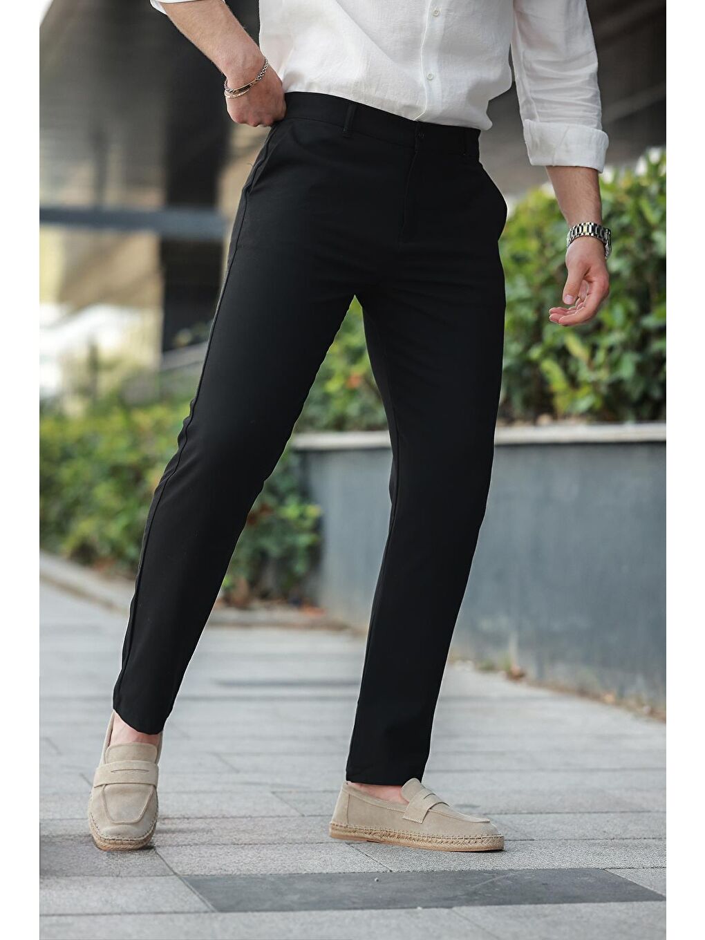 Siyah Basic Erkek Pantolon E6576-4