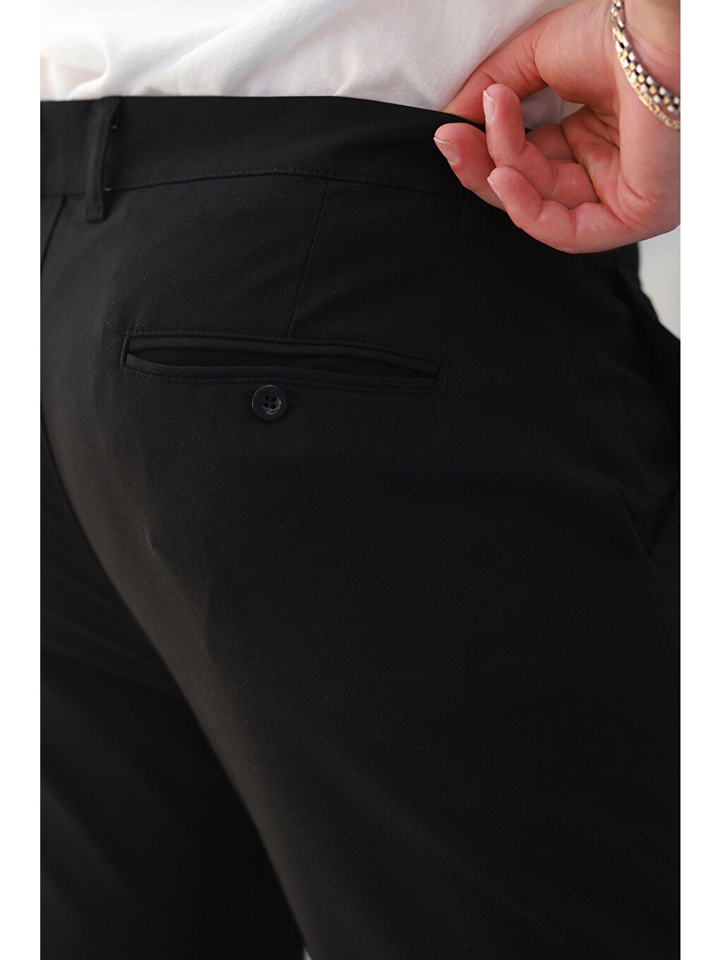 Siyah Basic Erkek Pantolon E6576-5