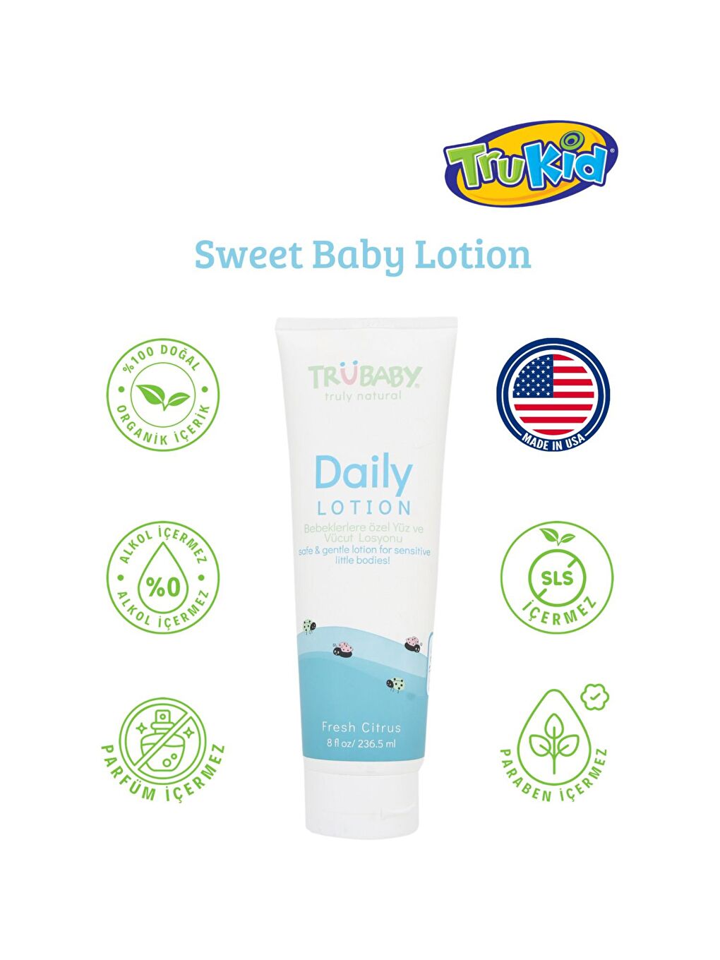 Trubaby Daily Bebeklere Özel Yüz Ve Vücut Losyonu-1