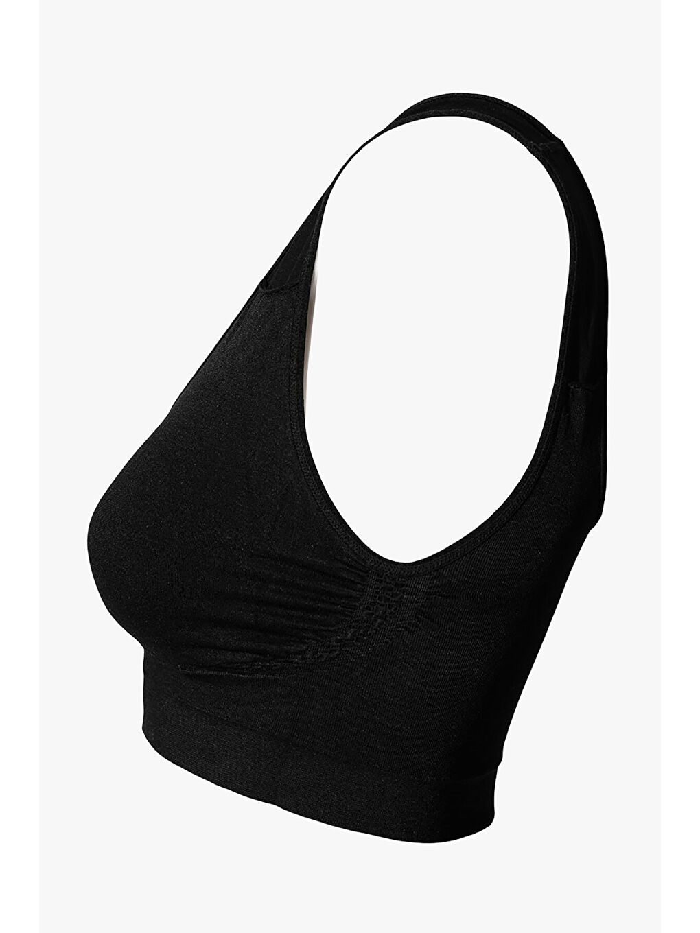 Siyah Seamless Yarım Büstiyer-3