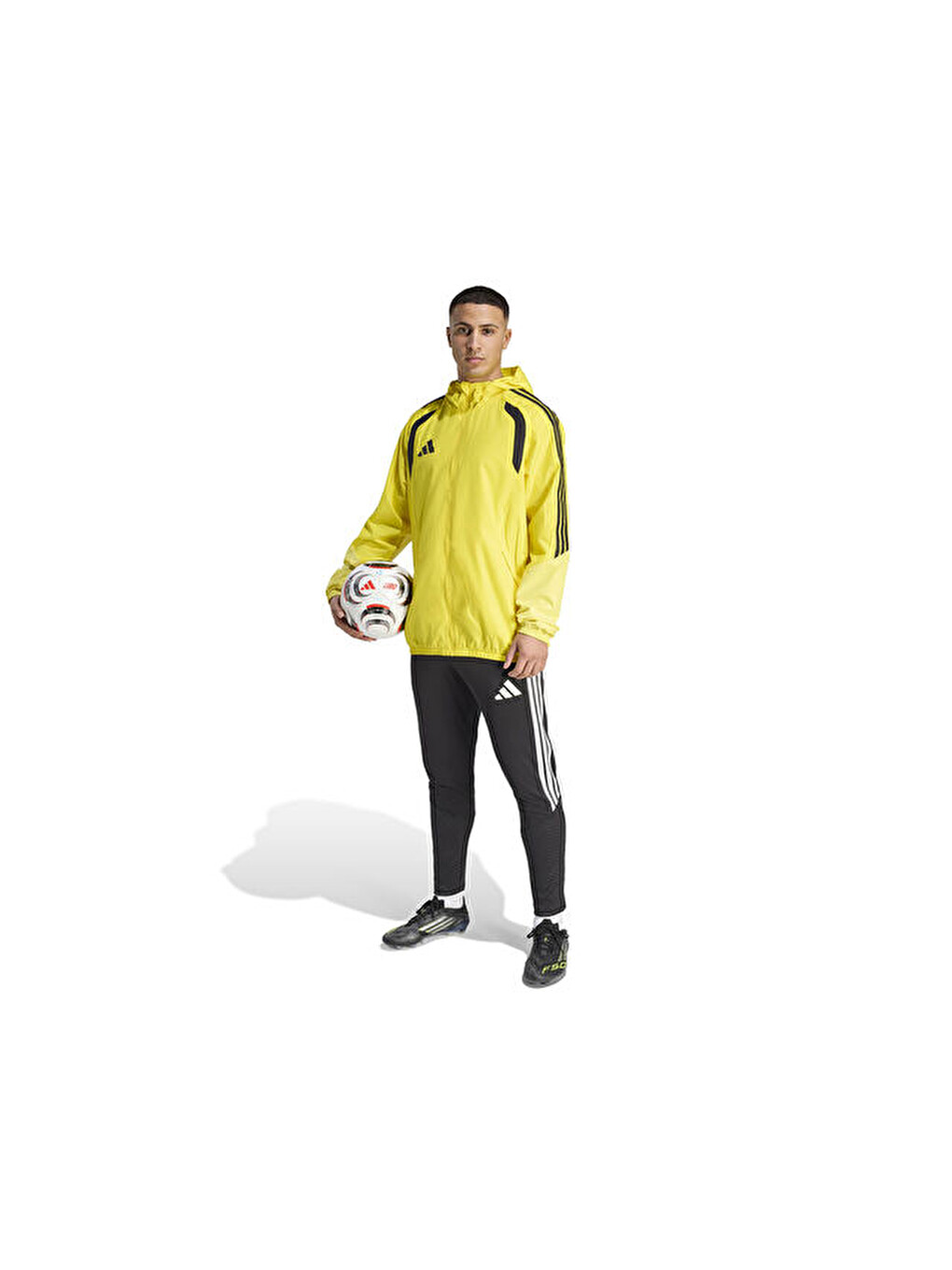Tiro26c Aw Jkt Erkek Futbol Antrenman Yağmurluk Kb0139 Sarı-5