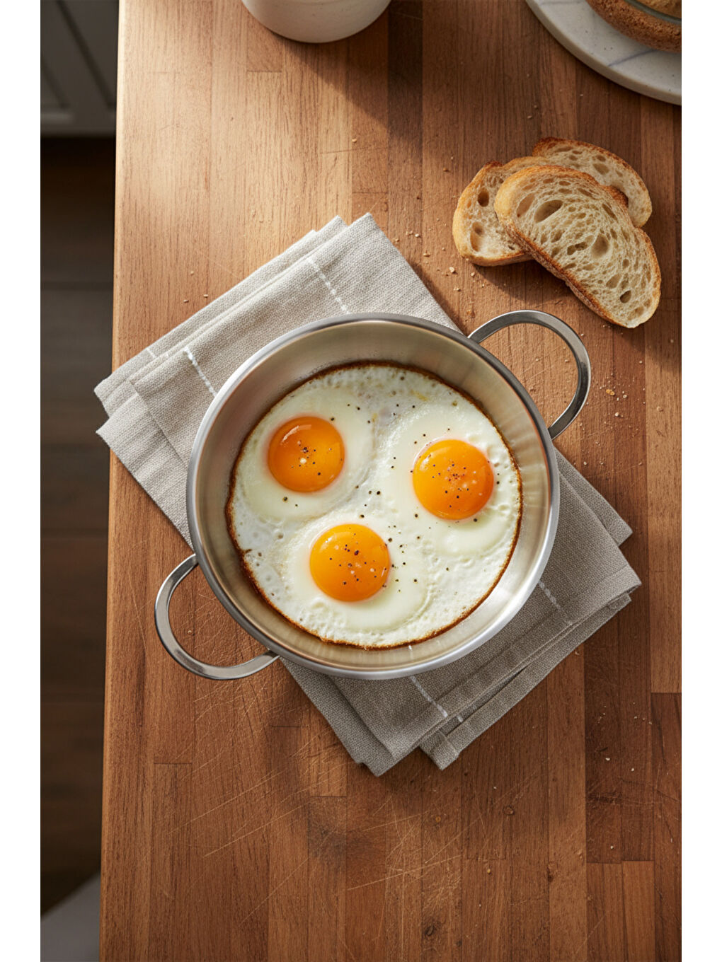 Gri Meyra 6 Parça Çelik Sahan Seti-5