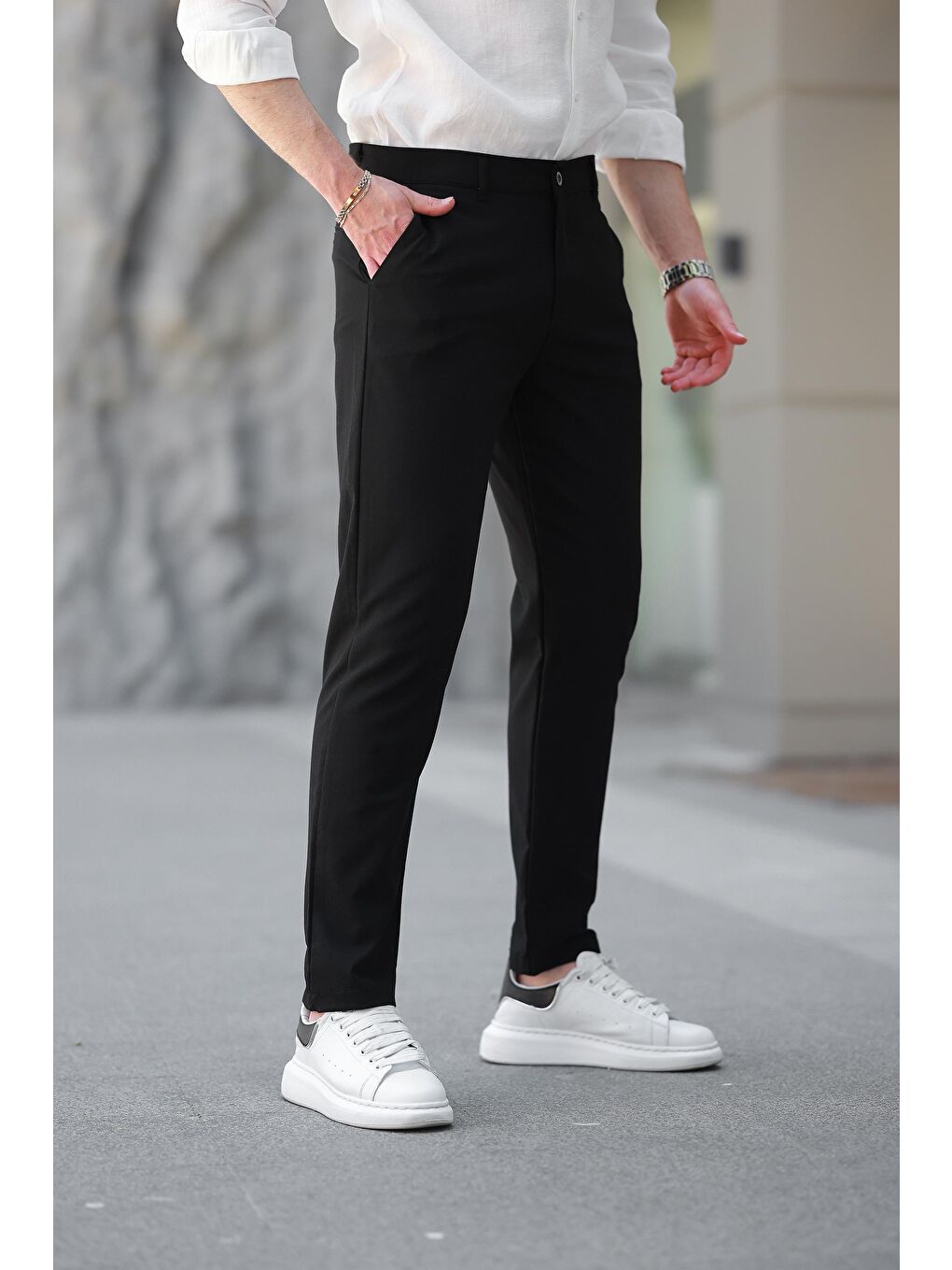 Siyah Basic Erkek Pantolon E6576-9
