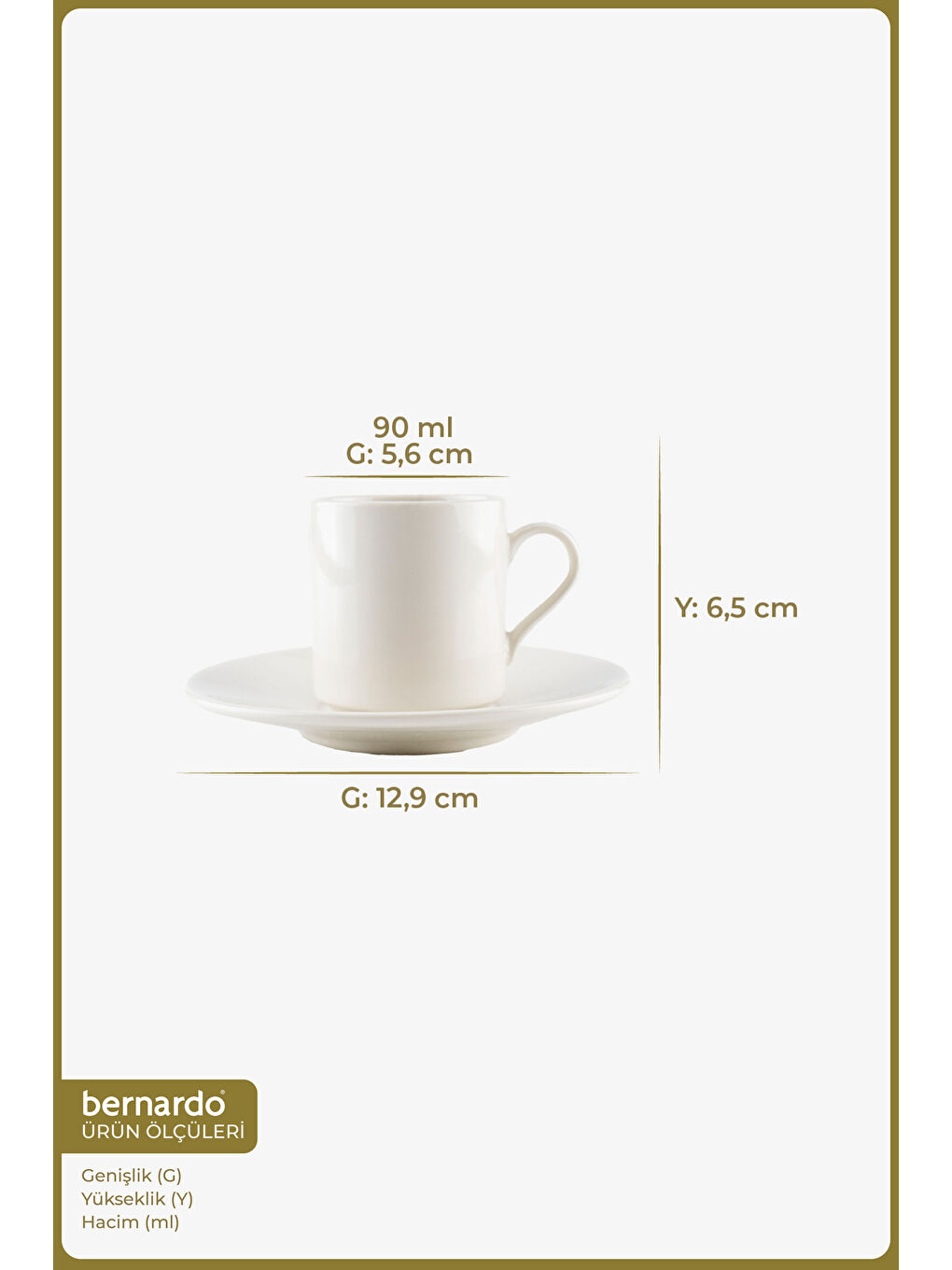 Beyaz Hermes 6 Kişilik Fincan Takımı-1