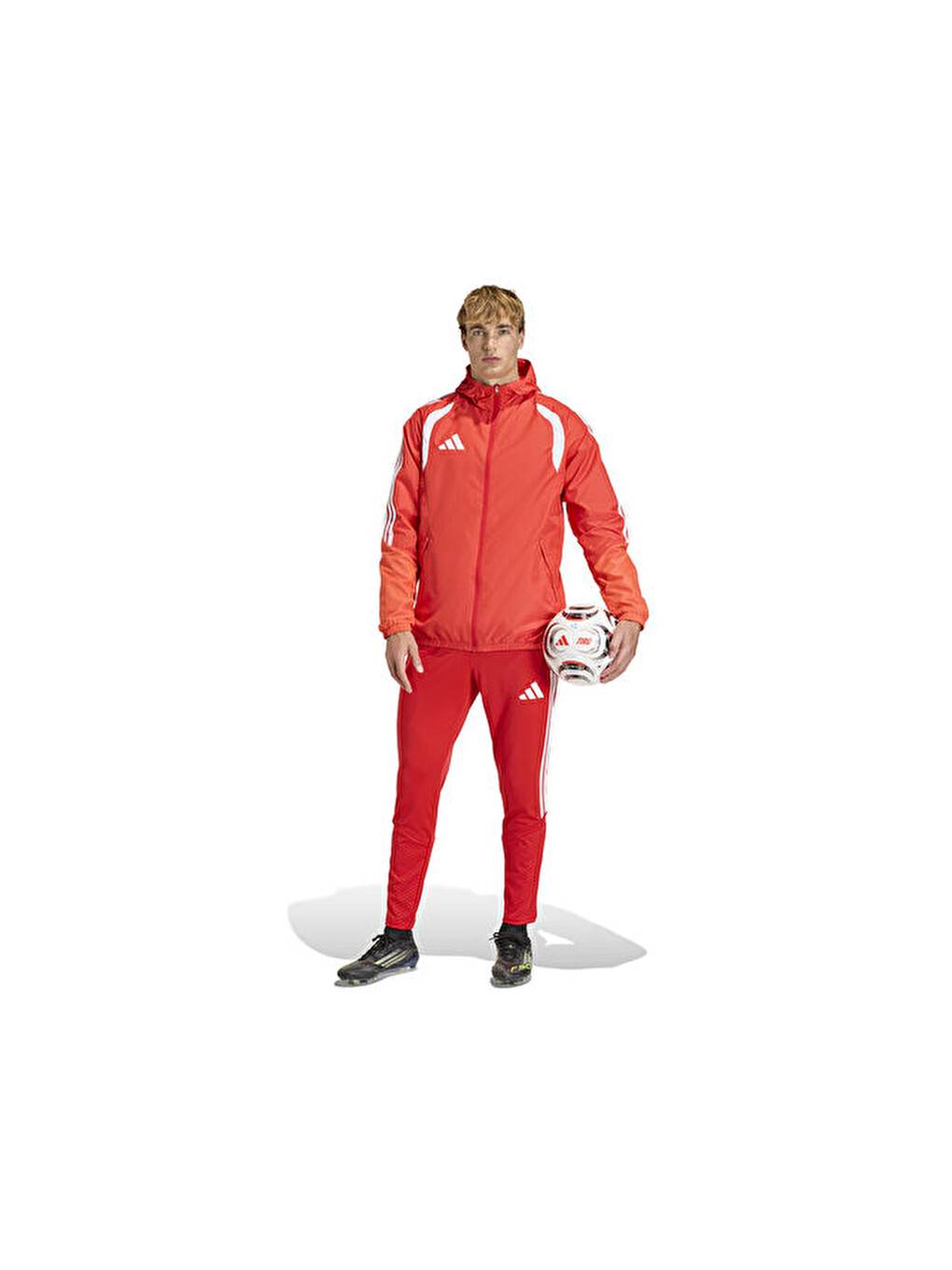 Tiro26c Aw Jkt Erkek Futbol Antrenman Yağmurluk Kb0142 Kırmızı-5