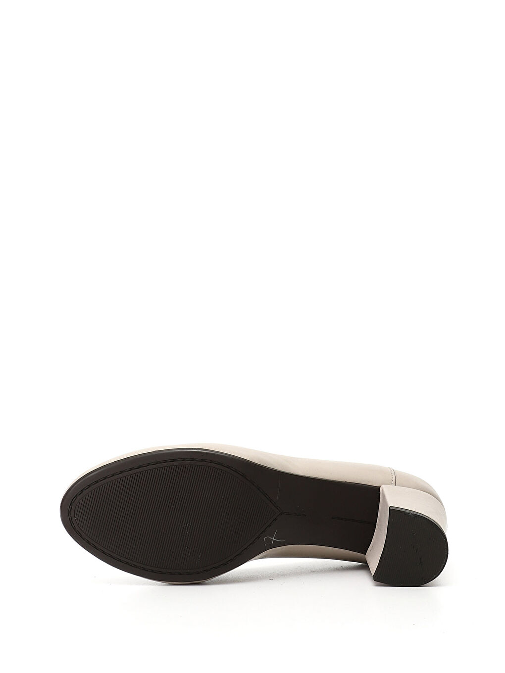 Bej Kadın AÇIK BEJ Kalın Topuklu Hakiki Deri Ayakkabı-3