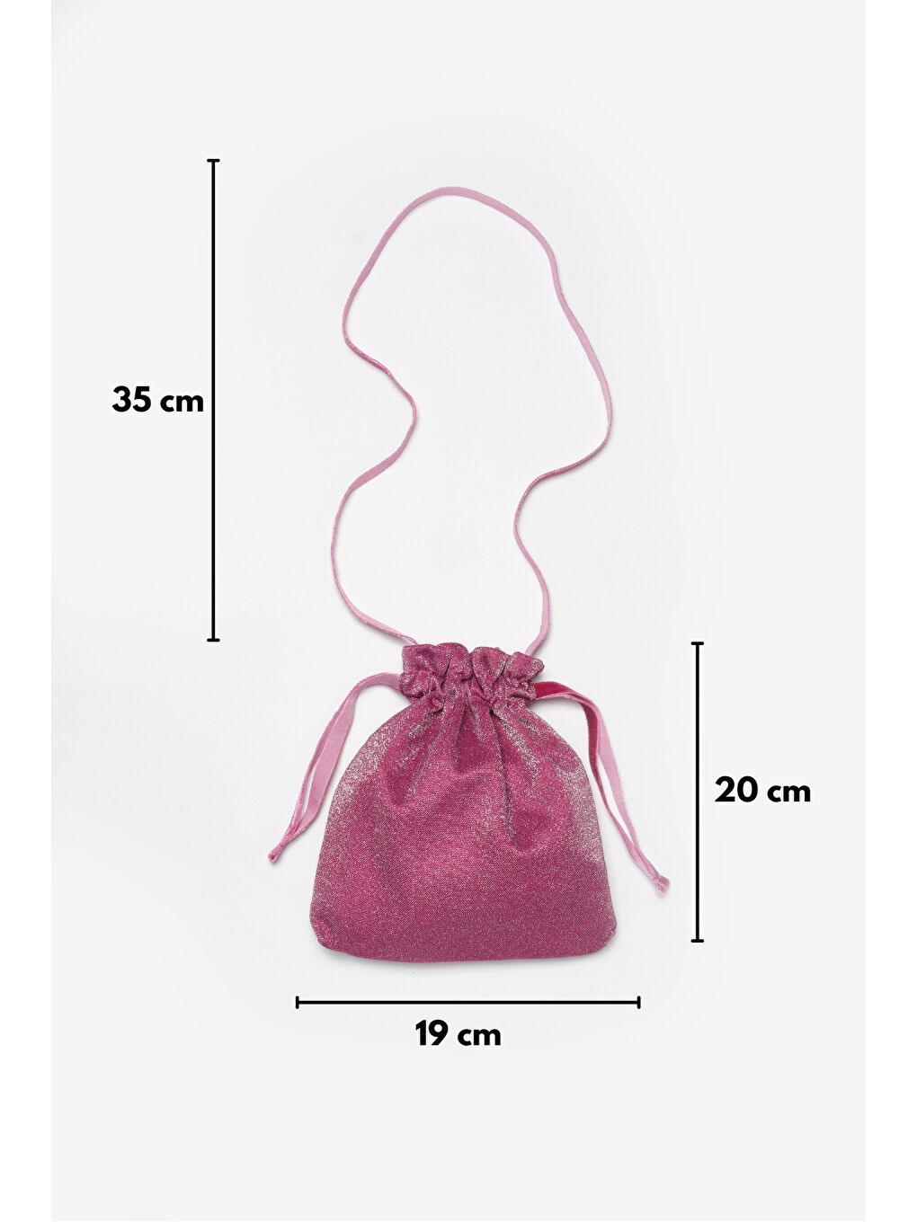 Fuşya Simli Kız Çocuk Çanta-2