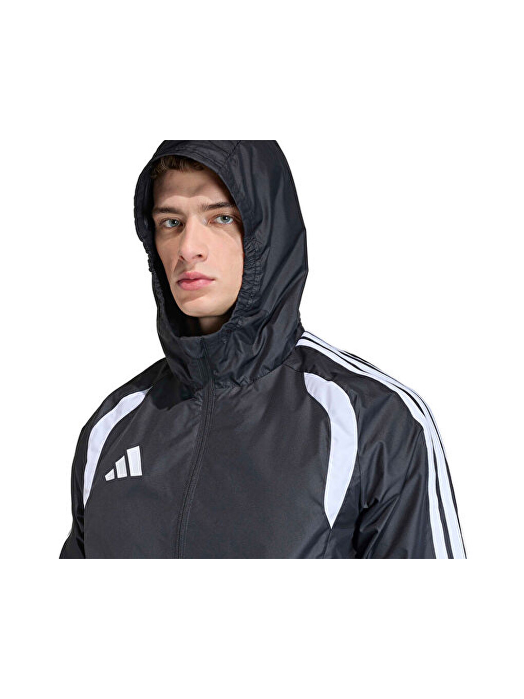 Tiro26c Aw Jkt Erkek Futbol Antrenman Yağmurluk Jx4247 Siyah-3