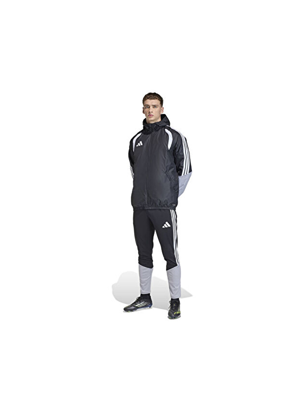 Tiro26c Aw Jkt Erkek Futbol Antrenman Yağmurluk Jx4247 Siyah-4
