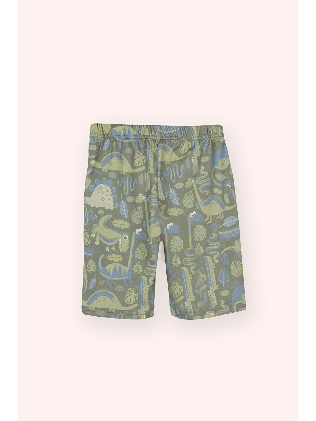 Erkek Çocuk 3'lü Baskılı Pijama Takım Yeşil-6