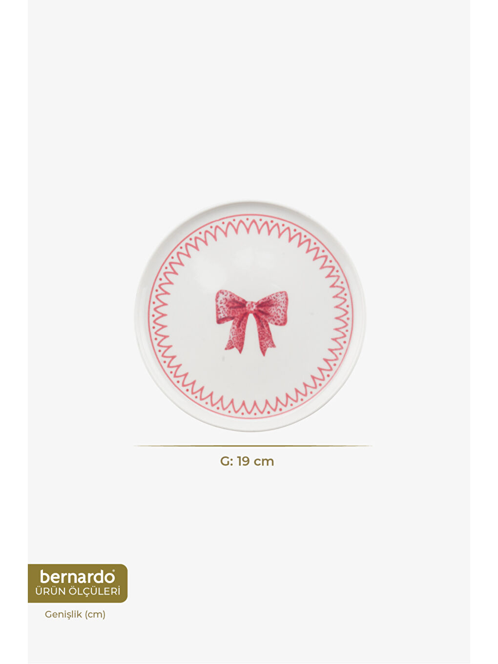 Beyaz Ribbon 6 Parça Pasta Takımı-1