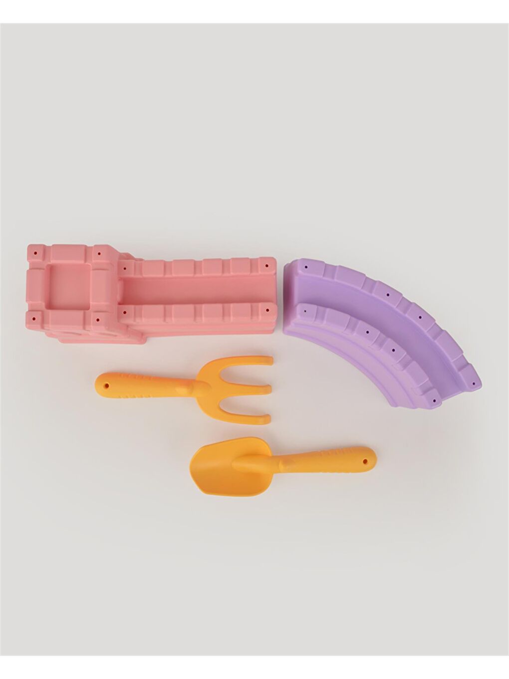 Pembe Mor Kale Ve Kürek Seti-2