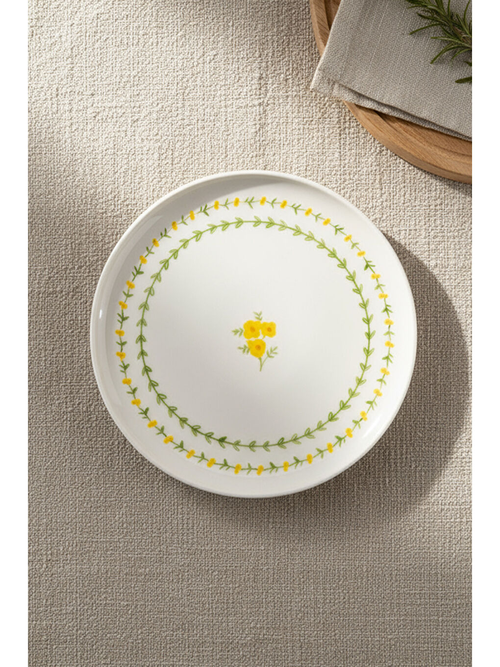 Beyaz Mimoza 6 Parça Pasta Takımı-2