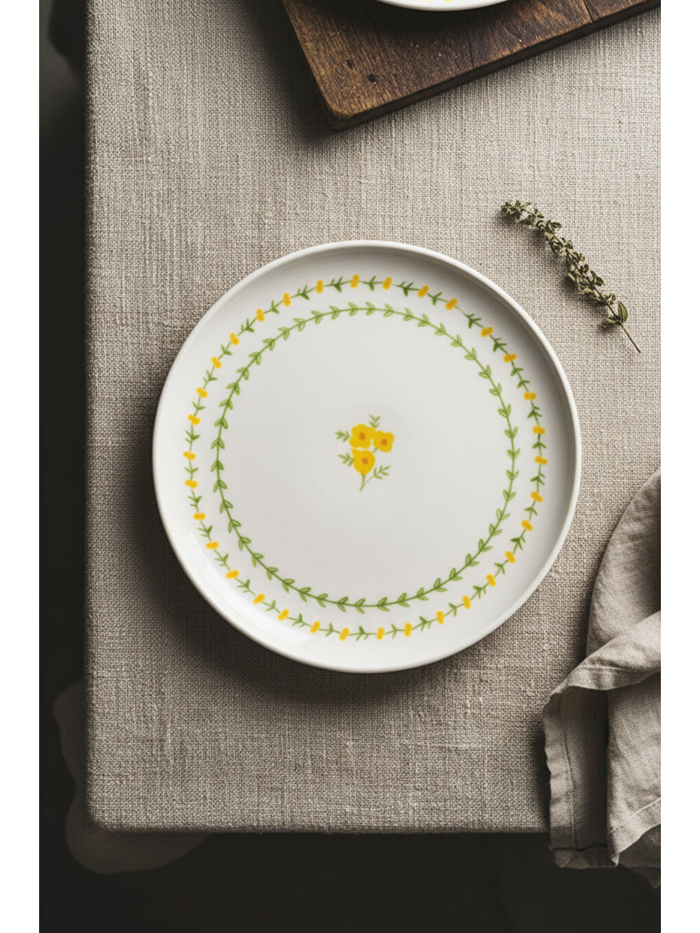 Beyaz Mimoza 6 Parça Pasta Takımı-3