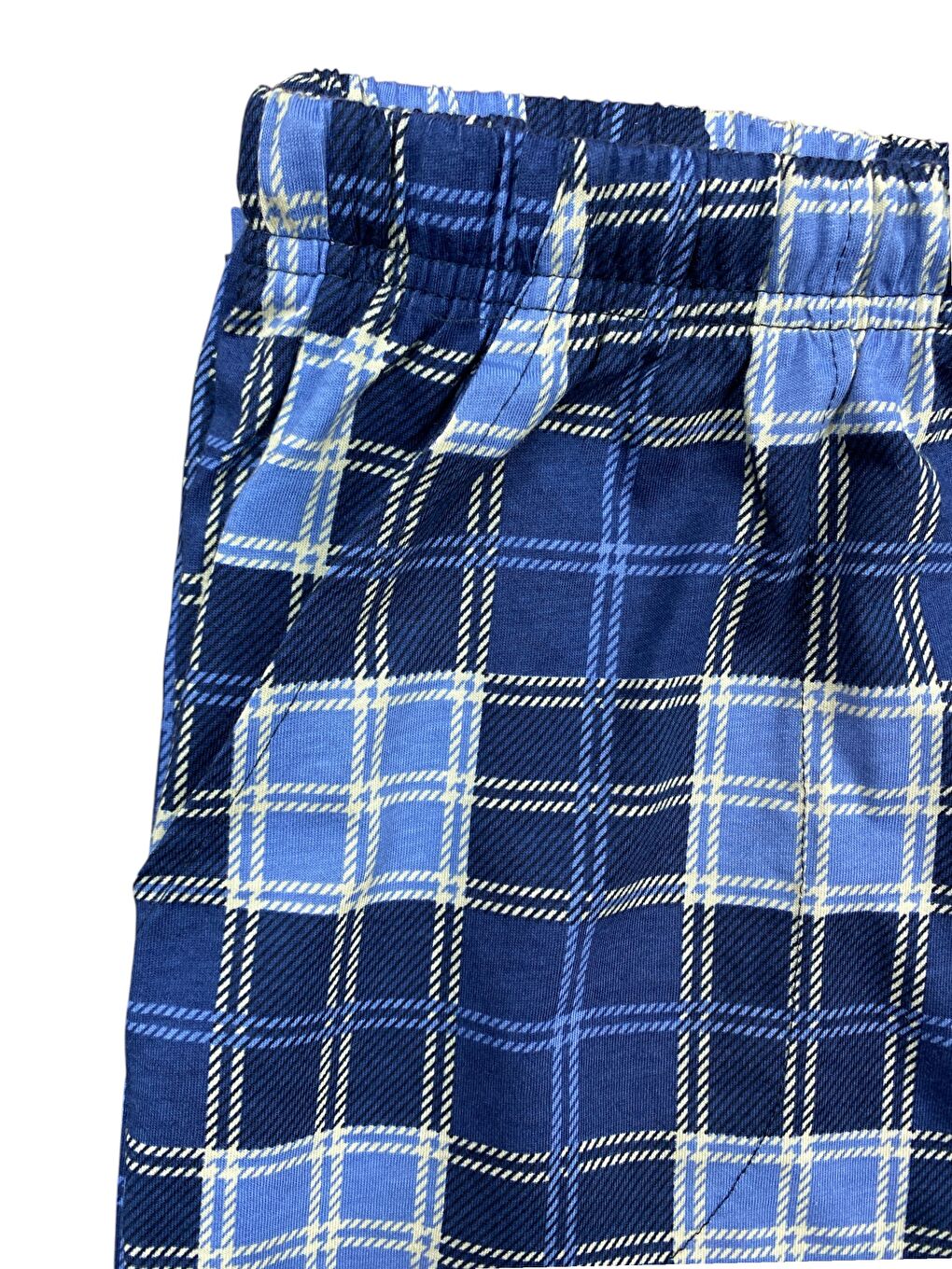 Formo Mavi Erkek Ekose %100 Pamuk Yüksek Kalite Rahat Büyük Beden Pijama Altı - 3